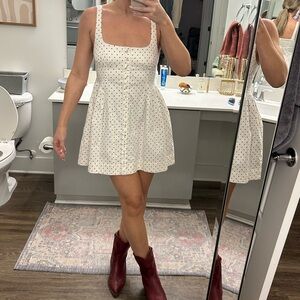 NWT free people Astrid mini dress polka dot size small